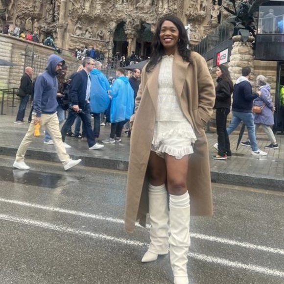 Free People Cream Ruffle Shorts - Picture 10 of 11